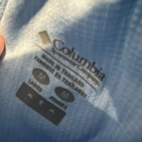 B059. Columbia Sportswear Pants Blue Waffle Weave Joggers Womens M - Picture 4 of 5